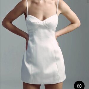 adorable white bardot cocktail dress